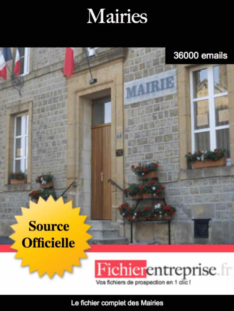 Fichier email des Mairies